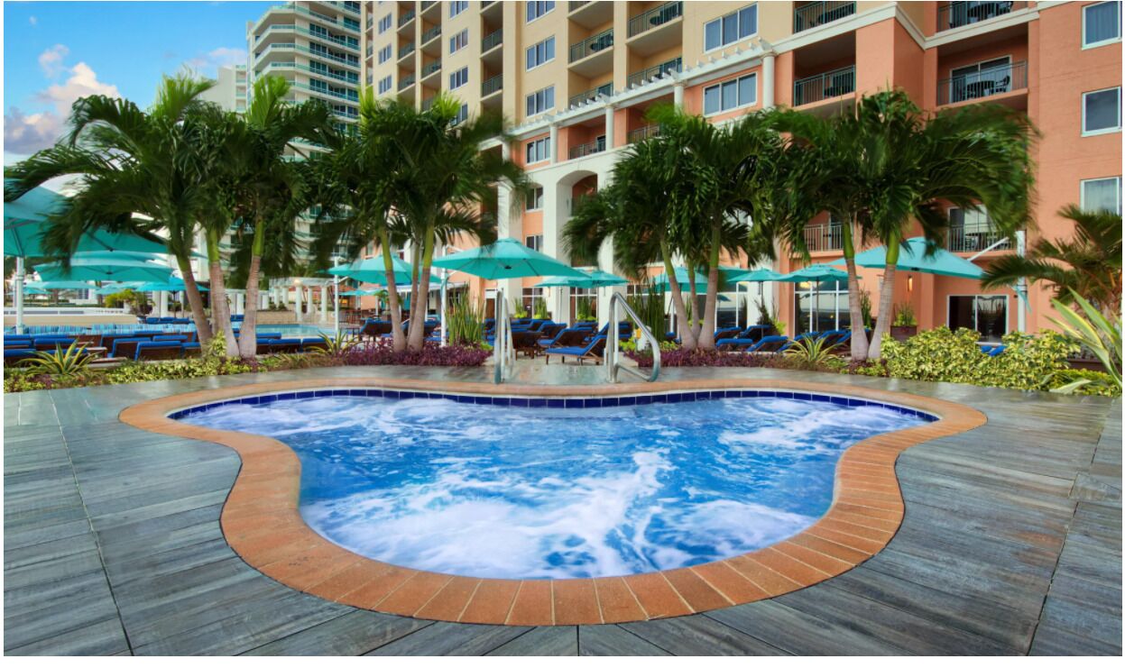 Utendørsbasseng og et oppvarmet basseng