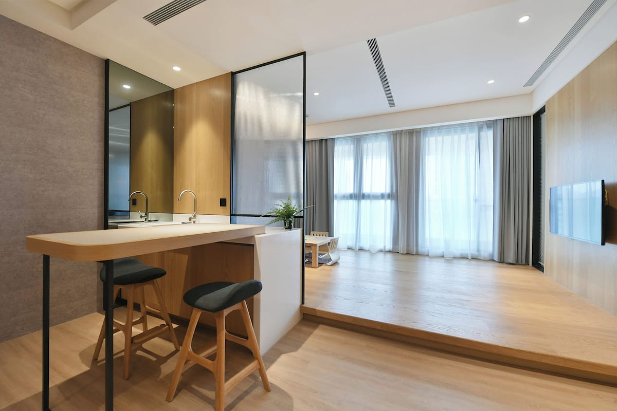 Habitación doble de estilo japonés | Escritorio, insonorización, wifi gratis y ropa de cama