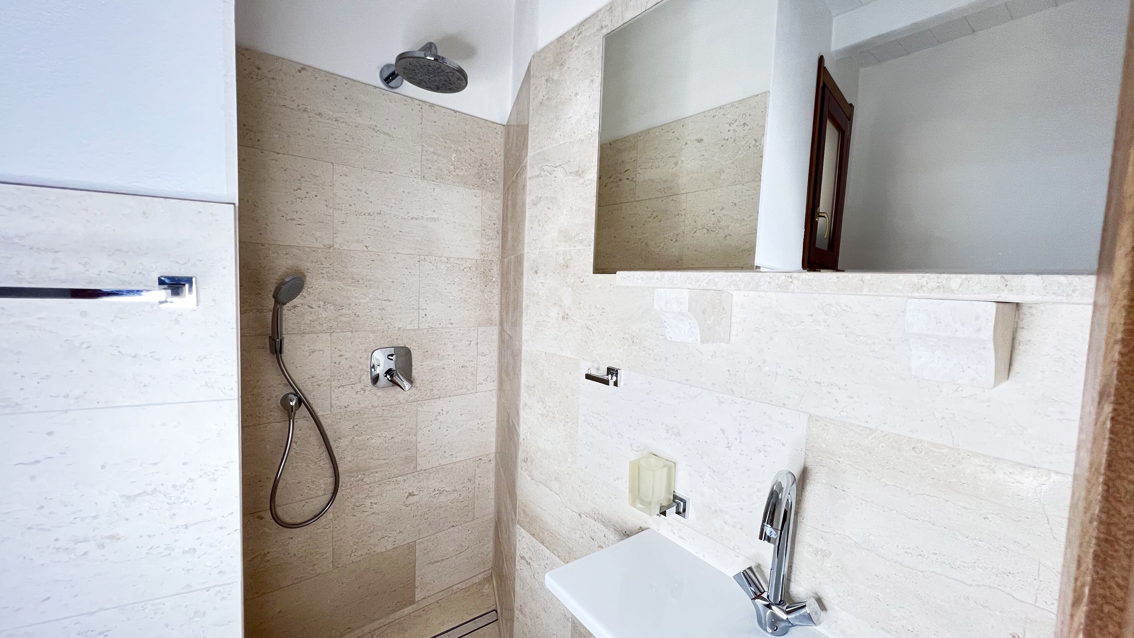 Shower, toilet paper