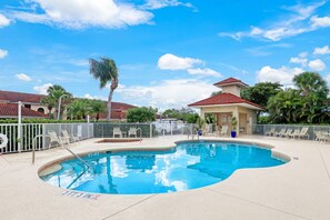 Outdoor pool, a heated pool - Golf Membership Available! Top Floor Condo, Pickleball, Near Naples Beaches (Naples)