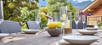 Modern Alpine Luxury for 8 with Sauna & Spacious Terrace & Mountain Views