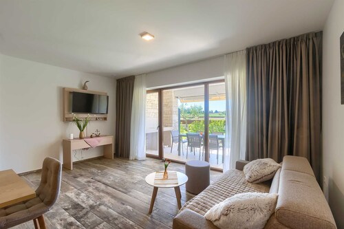 Brand New Modern apartment for 6+2 guests with shared pool