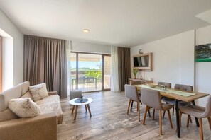 TV, DVD player, books - Brand New Modern apartment for up to 6 guests with shared pool (Novigrad)