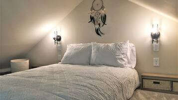 2 chambres, coffres-forts dans les chambres, fer et planche à repasser