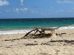Liegestühle, Strandtücher