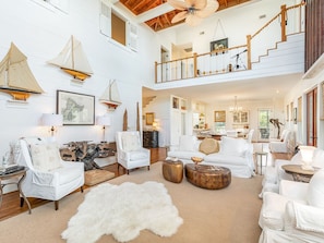 House, Multiple Beds, Pool Access, Ocean View | Living room