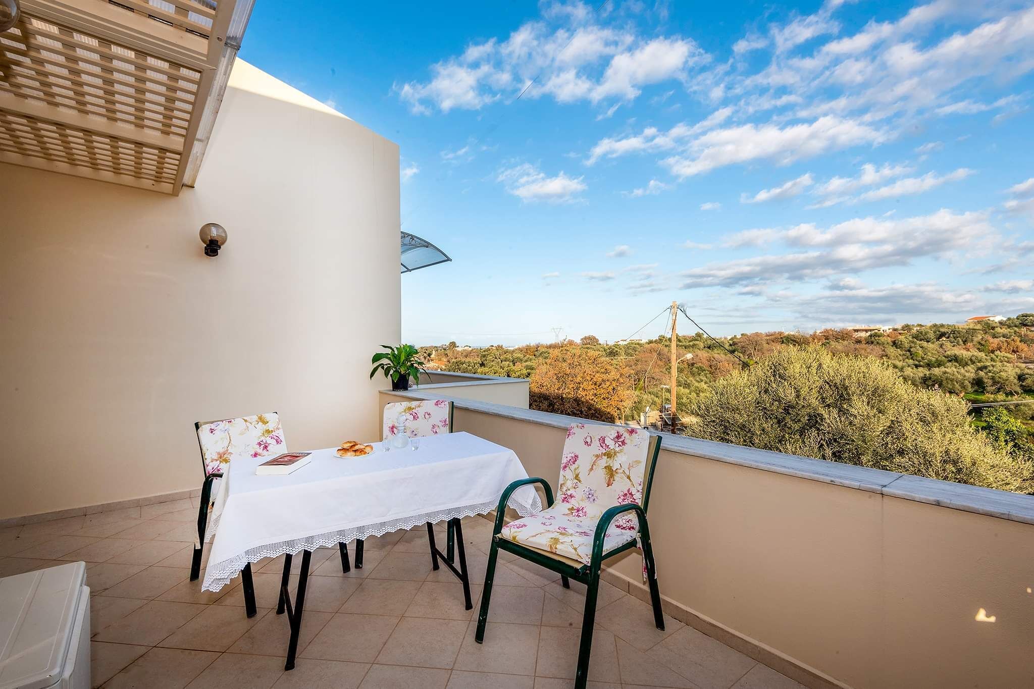 屋外ダイニングエリア