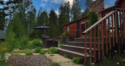 Beautiful secluded setting on one acre that borders RMNP.