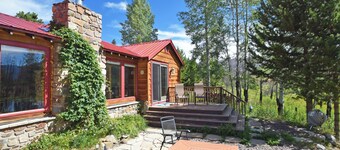 Beautiful secluded setting  on one acre that borders RMNP. 