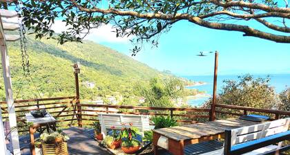 Mountain house with panoramic viewpoint.