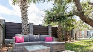 Ferienhaus, Mehrere Betten, Küche, Gartenblick | Unterkunftsgelände