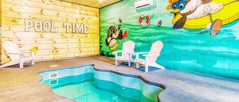 Indoor pool, a heated pool