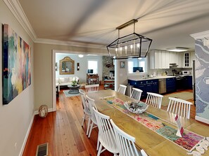 House, Multiple Beds, Kitchen, Garden View | Private kitchen | Fridge, microwave, oven, stovetop