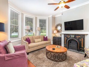 House, Multiple Beds, Kitchen, Garden View | Living area | 40-inch TV with digital channels - Park View by Tybee Vacation Rentals (Savannah)