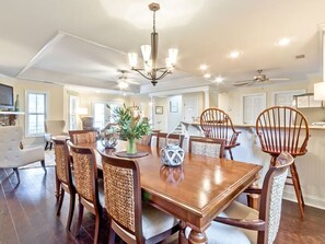 House, Multiple Beds, Kitchen, Partial Sea View | Dining - Sandcastle by Tybee Vacation Rentals (Tybee Island)