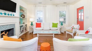 Cottage, Multiple Beds, Kitchen, Garden View | Living area - Sassy Seagull by Tybee Vacation Rentals (Tybee Island)