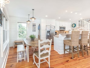 House, Multiple Beds, Pool Access, Pool View | Private kitchen | Fridge, microwave, oven, stovetop - Serenity By The Sea by Tybee Vacation Rentals (Tybee Island)