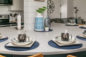Fridge, microwave, oven, stovetop - Ocean Front first floor condo. (Ocean City)
