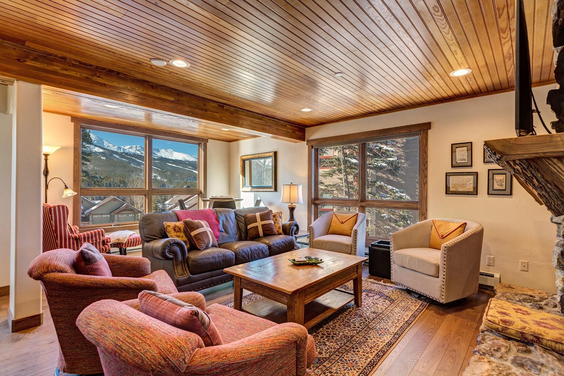 TV, fireplace, offices, printers