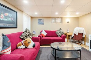 スマー トテレビ、暖炉、書庫