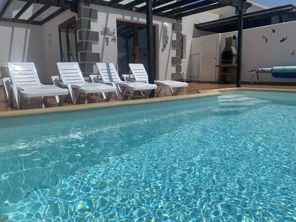 Outdoor pool, a heated pool - 2 Bedroom Villa located 15 minute walk to Playa Blanca Town (Playa Blanca)