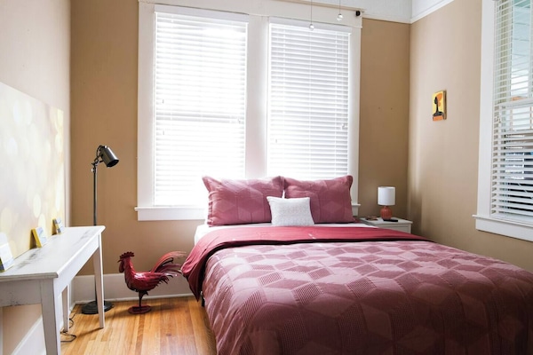 The third bedroom with a queen