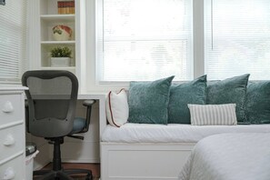 Desk, iron/ironing board, travel crib, free WiFi