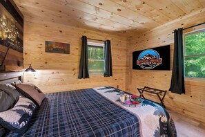 1 bedroom, iron/ironing board, free WiFi, bed sheets - Cozy Cabin w/ Hot Tub + Fire Pit + Arcade (Sevierville)