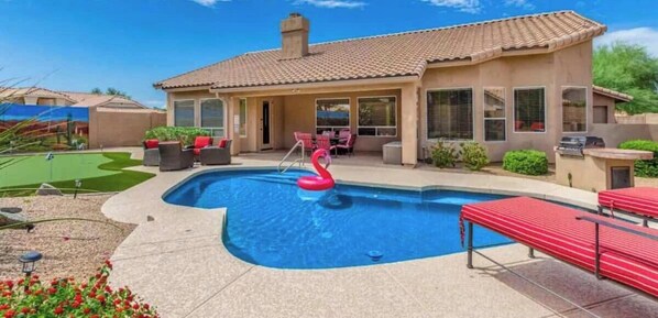 Pool - Tatum Ranch Retreat | Heated Pool & Backyard Fun (Cave Creek)