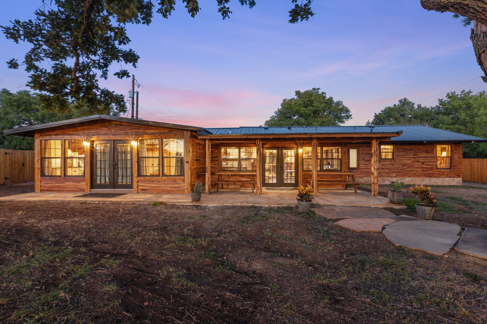 Sleeps 16, Sits on the bluff overlooking the Guadalupe River