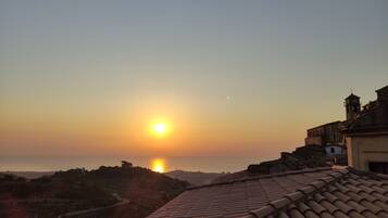 Vue depuis lâhĂ©bergement