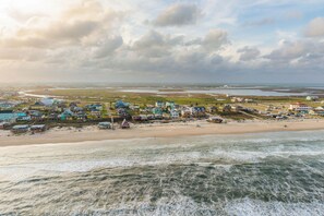 Vlak bij het strand