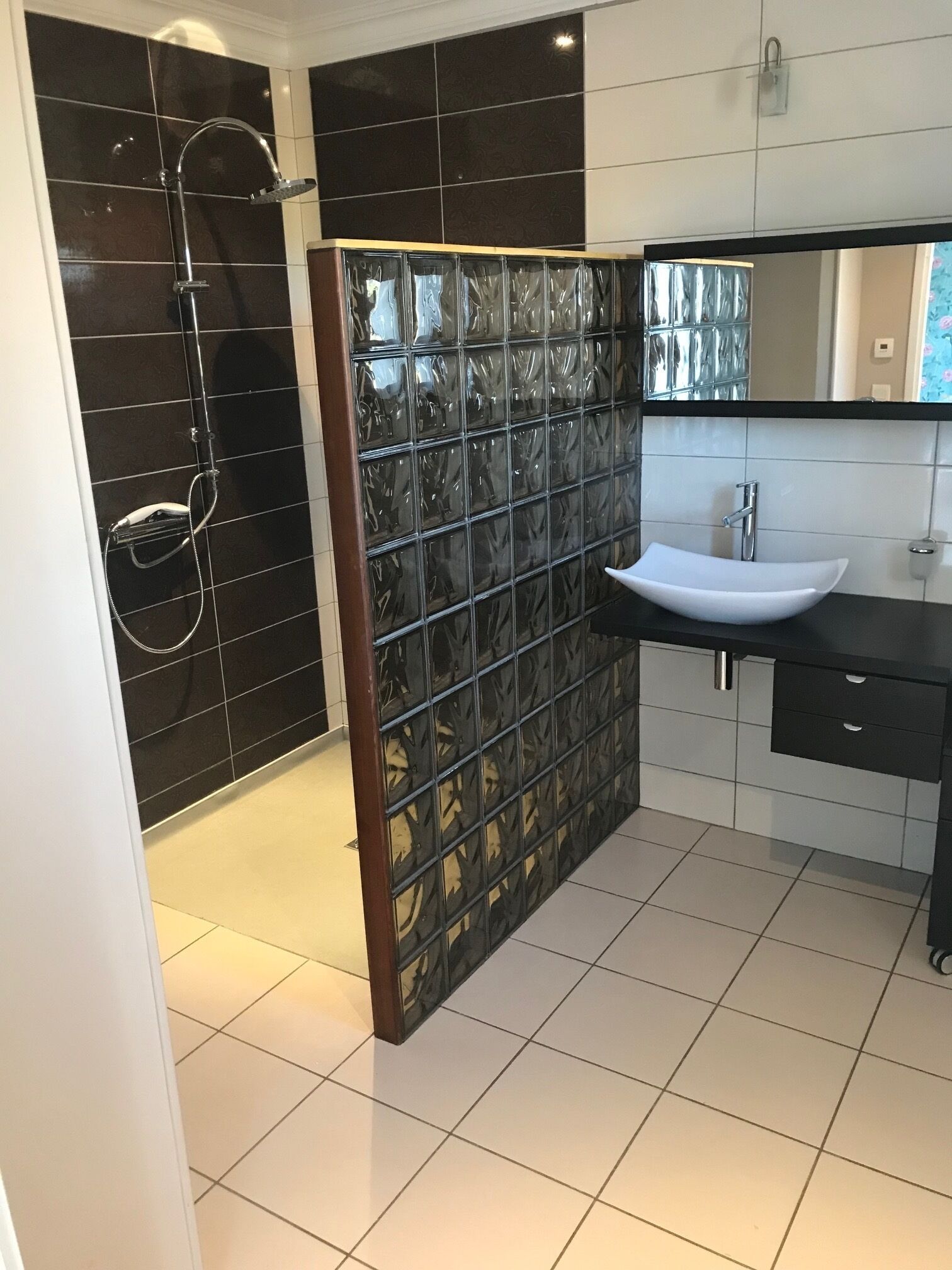 Douche, sèche-cheveux, papier toilette