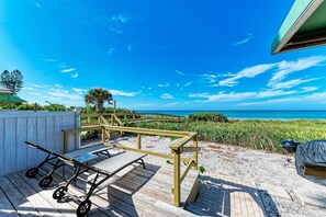 Terrace/patio - Direct Beachfront Cottage-Casey Key/Nokomis Beach-2 bedrooms (Nokomis)