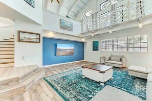 Smart TV, fireplace, ping pong, computer monitors