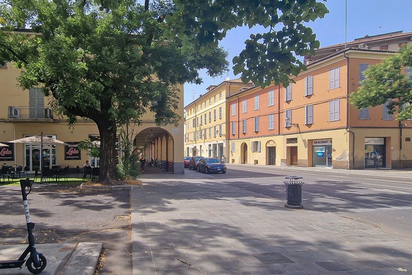 Reggio Emilia. This is the entrance in front of the appartment