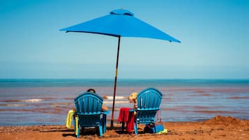 Aan het strand