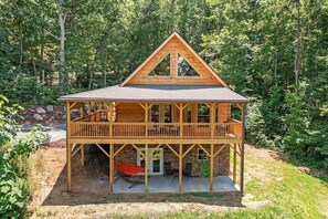 Exterior - Gorgeous CABIN! Huge Deck, Mountain Views,12 min to Dwtn AVL!!! (Swannanoa)