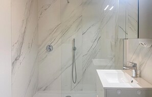 Shower, hair dryer