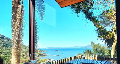 Chalet in the mountains with a sea view