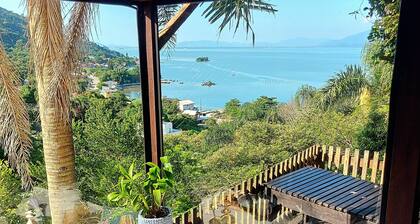 Chalet in the mountains with a sea view