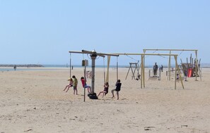 Vlak bij het strand