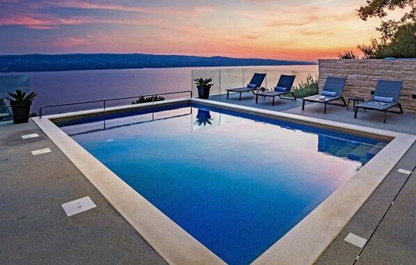 A heated pool