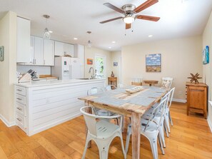 House, Multiple Beds, Kitchen, Garden View | Private kitchen | Fridge, microwave, oven, stovetop - The Flying Pigs Cottage by Tybee Vacation Rentals (Tybee Island)