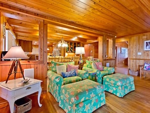 House, Multiple Beds, Kitchen, Ocean View | Living area | TV