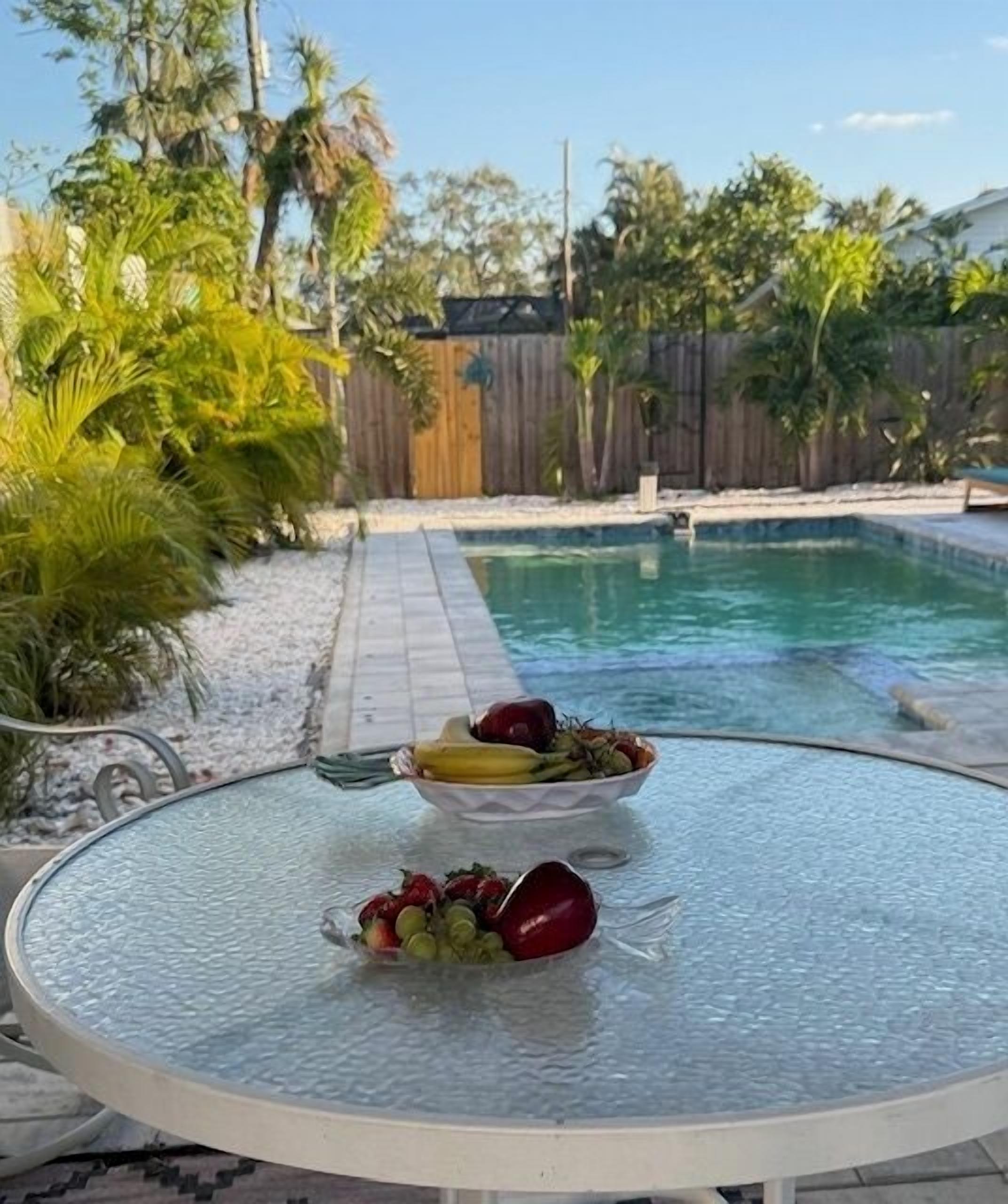 Et oppvarmet basseng