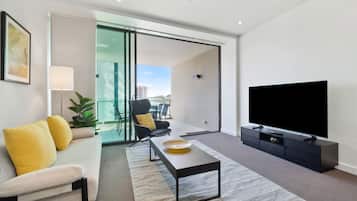 Apartment | Living area | 65-inch Smart TV with digital channels, TV