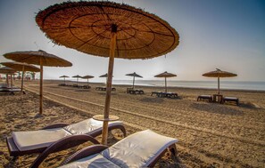 Vlak bij het strand