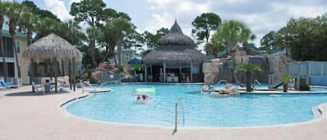Indoor pool, outdoor pool