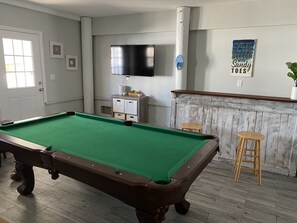 Game room - Beautiful Spacious Home with a Pool! Walk to the beach, boardwalk & bay. (Seaside Heights)